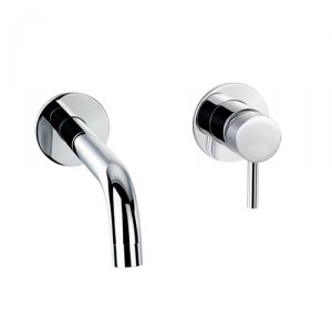 Single Lever Wall Mount Sink Faucet