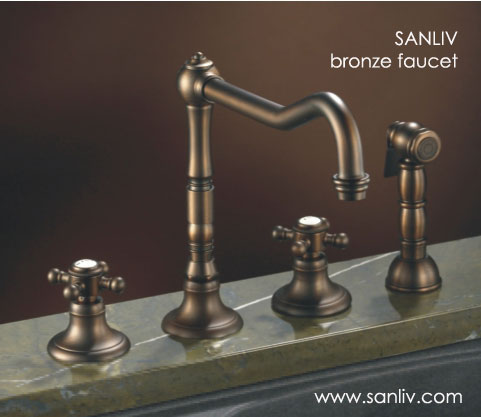 Bronze 4 Hole Kitchen Faucet