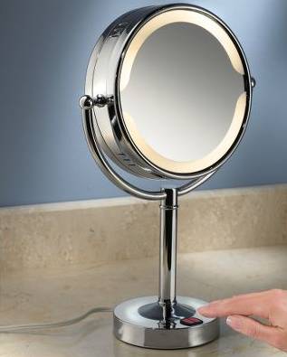 Special Lighted and unlighted magnifying makeup mirrors