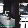 Hotel or SPA Bathroom Magazine Rack & Toliet Roll Holder