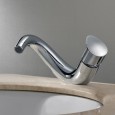 curved bathroom basin faucet photo