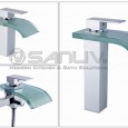 Stylish Glass Waterfall Bathroom Faucet Design Ideas and Tips photo