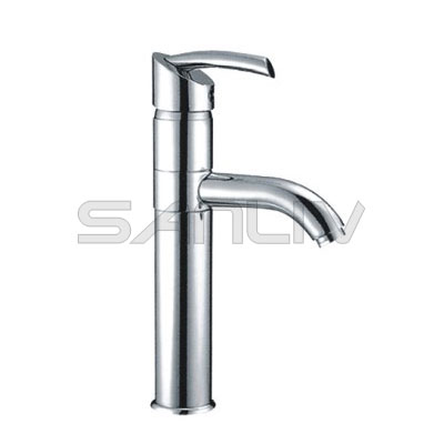 Single Handle Brass Lavatory Faucet Chrome-65101B