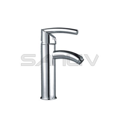 Single Hole One Handle Brass Lavatory Faucet Chrome 65101D