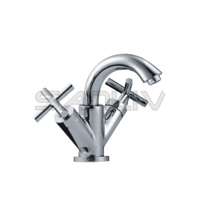 Cross Two Handle Wash Basin Mixer Faucet-82301