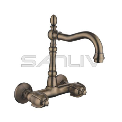 Two handle Bronze Kitchen Mixer Tap-83110YB 