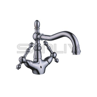 Chrome One-hole Two Handle Basin mixer-83901 