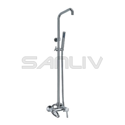 Chrome Mixer Shower with Brass Rigid Riser-29806 