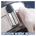 removeing water spots - clean shower head