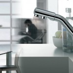 chrome kitchen faucet