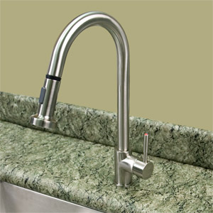 Pull Out Spray Kitchen Faucet Brushed Nickel