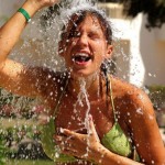 How to shower in a waterfall