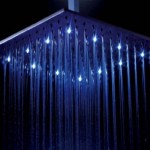 Bathroom Colour Changing LED Light Rain Shower Head