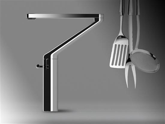 Contemporary Zoom Kitchen Faucet by Nilo Gioacchini