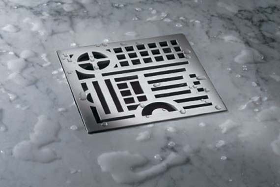decorative shower drains with square shape