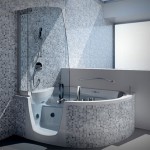 Modern Combination of Bathtub and Shower by Lenci Design