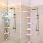 4 Tier Corner Shower Shelves Unit